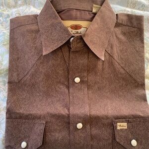 Larry Mahan Cowboy Collection Snap Shirt Men's L